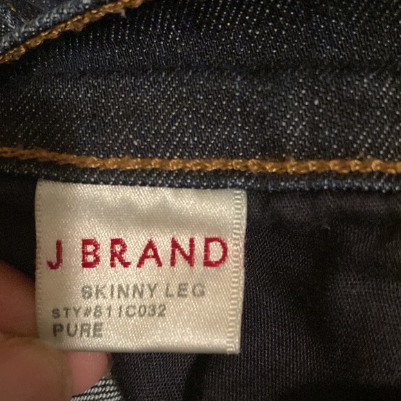 2 for $50 J BRAND Jeans “PURE” Skinny Leg Jeans Women’s Size 29 Dark Indigo Wash - Picture 9 of 13